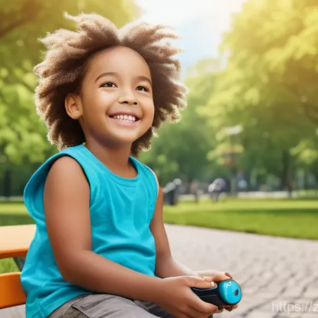 승용완구 속도 조절 기능 - **Prompt 1: Joyful Park Ride with Parental Peace of Mind**
    A bright, sunny afternoon in a bustli...