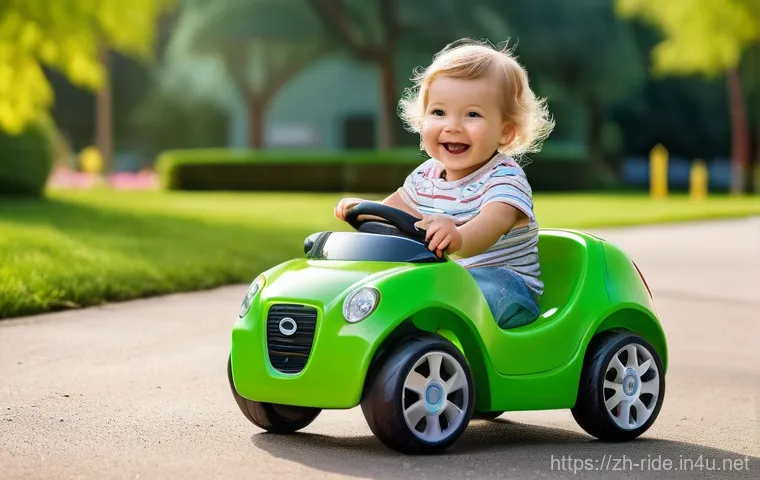 승용완구 스펙 비교표 - Prompt 1: Joyful Toddler in a Remote-Controlled Electric Car**
