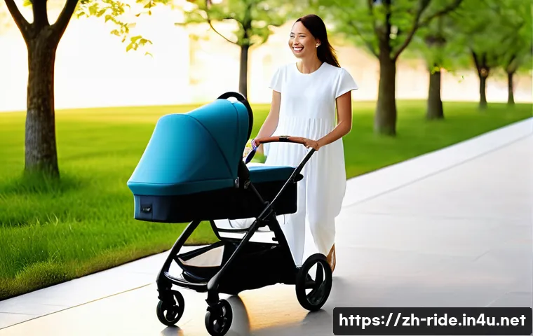 승용완구 카본소재 경량화 - **Prompt for Carbon Fiber Stroller:**
    "A sleek and modern carbon fiber stroller is effortlessly ...
